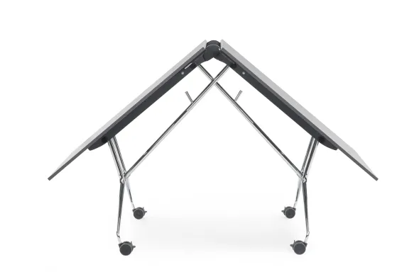 Table pliante Mara - 220 x 90 cm - sur roulettes
