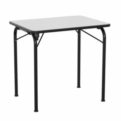 Table pliante Néva 80 x 60 cm - gris nimbus / noir Pékin - T6
