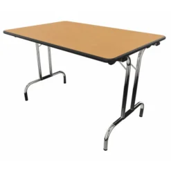 Table pliante rectangulaire TPL - l. 120 x pr. 80 cm - piétement chrome