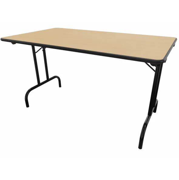 Table pliante rectangulaire TPL - l. 140 x pr. 80 cm - piétement époxy