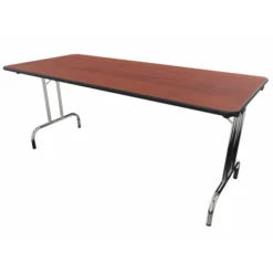Table pliante rectangulaire TPL - l. 180 x pr. 80 cm - piétement chrome