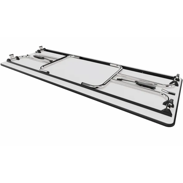 Table pliante rectangulaire TPL - l. 200 x pr. 80 cm - piétement chrome