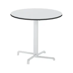 Table pliante Scudo - 80 x 73 cm - plateau stratifié compact - piétement central alu