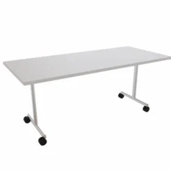 Table pliante Torino - 180 x 80 cm - piétement mobile - plateau stratifié rabattable