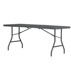 Table pliante valise Zang - l. 183 x pr. 76 cm - gris foncé