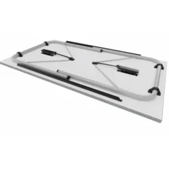 Table pliante Visa - rectangulaire - l. 140 x pr. 80 cm - piétement époxy