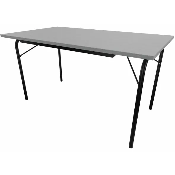 Table pliante Visa - rectangulaire - l. 140 x pr. 80 cm - piétement époxy