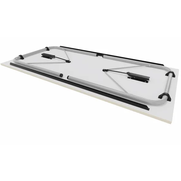 Table pliante Visa - rectangulaire - l. 160 x pr. 80 cm - piétement époxy