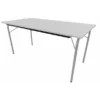 Table pliante Visa - rectangulaire - 160 x 80 cm - plateau gris nimbus - piétement gris alu