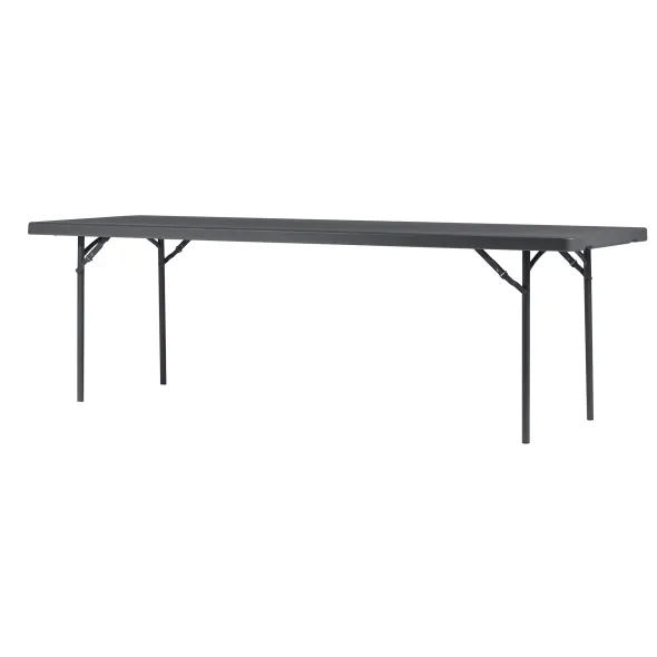 Table pliante Zang - plateau résine de synthèse - l. 152 x pr. 76 cm - gris foncé - délai court