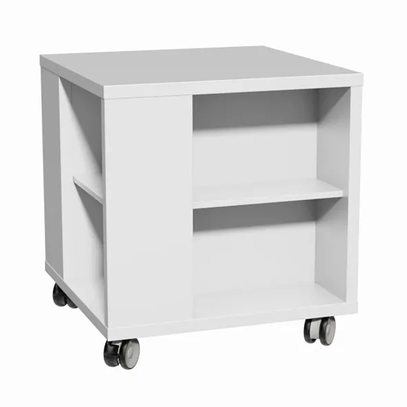 Table présentoir Magisteo - sur roulettes - 80 x 80 cm