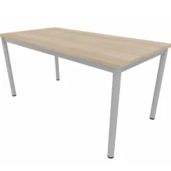 Table rectangulaire Artense - 160 x 80 cm - piétement époxy - plateau stratifié - chant plastique