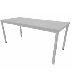 Table rectangulaire Artense - 180 x 80 cm - piétement époxy - plateau stratifié - chant plastique