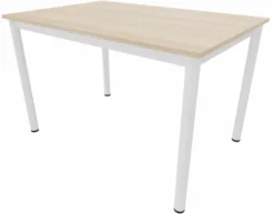 Table rectangulaire Artense - 120 x 80 cm - piétement époxy - plateau stratifié - chant plastique