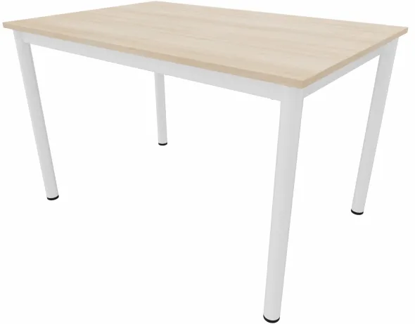 Table rectangulaire Artense - 120 x 80 cm - piétement époxy - plateau stratifié - chant plastique