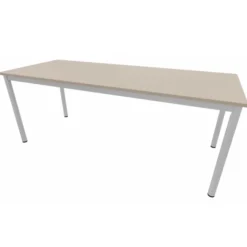 Table rectangulaire Compo - 200 x 80 cm - piétement époxy - plateau mélaminé