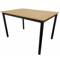Table rectangulaire Compo - 120 x 80 cm - piétement époxy - plateau mélaminé