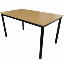 Table rectangulaire Compo - 140 x 80 cm - piétement époxy - plateau mélaminé