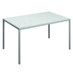 Table rectangulaire Tetra - 140 x 90 cm - plateau PS 100 % recyclé - piétement époxy