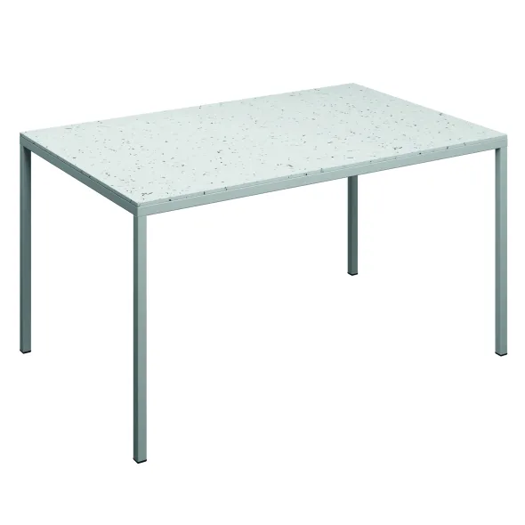 Table rectangulaire Tetra - 140 x 90 cm - plateau PS 100 % recyclé - piétement époxy