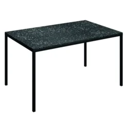 Table rectangulaire Tetra - 140 x 90 cm - plateau PS 100 % recyclé - piétement époxy