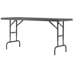 Table réglable en hauteur Worktop - l. 180 cm - gris foncé