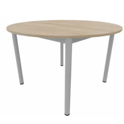 Table ronde Artense - Ø 120 cm - piétement époxy - plateau stratifié - chant plastique