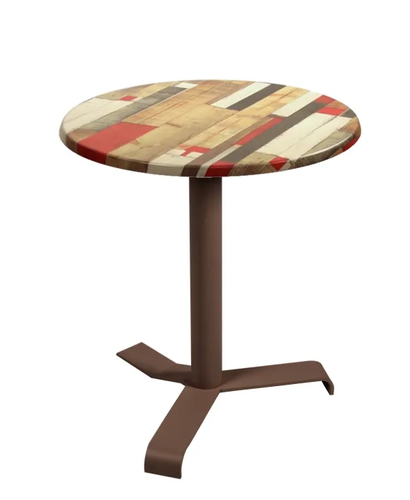 Table ronde rabattable Up - Ø 70 cm - plateau stratifié moulé