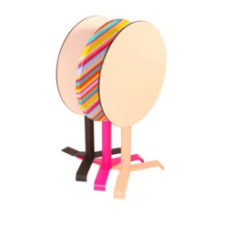 Table ronde rabattable Up - Ø 70 cm - plateau stratifié moulé