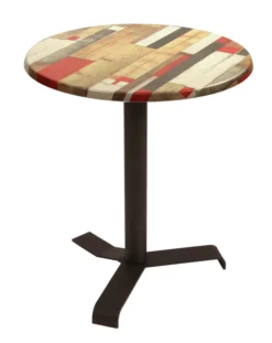 Table ronde rabattable Up - Ø 70 cm - plateau stratifié moulé