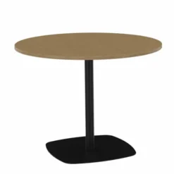Table ronde Tamaris - Ø 100 cm - piétement socle carré - stratifié