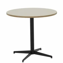 Table ronde Tamaris - Ø 80 cm - piétement croix époxy - stratifié
