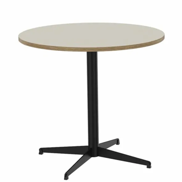 Table ronde Tamaris - Ø 80 cm - piétement croix époxy - stratifié