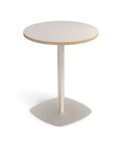 Table ronde Tamaris - Ø 60 cm - piétement socle carré - stratifié