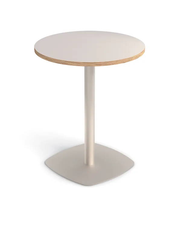 Table ronde Tamaris - Ø 60 cm - piétement socle carré - stratifié