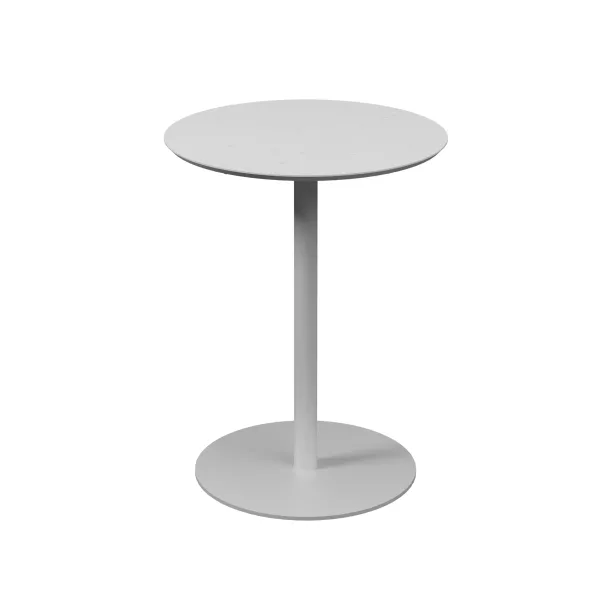 Table ronde Trinquet - Ø 60 cm - h 75 cm - plateau PS 100 % recyclé - piétement époxy