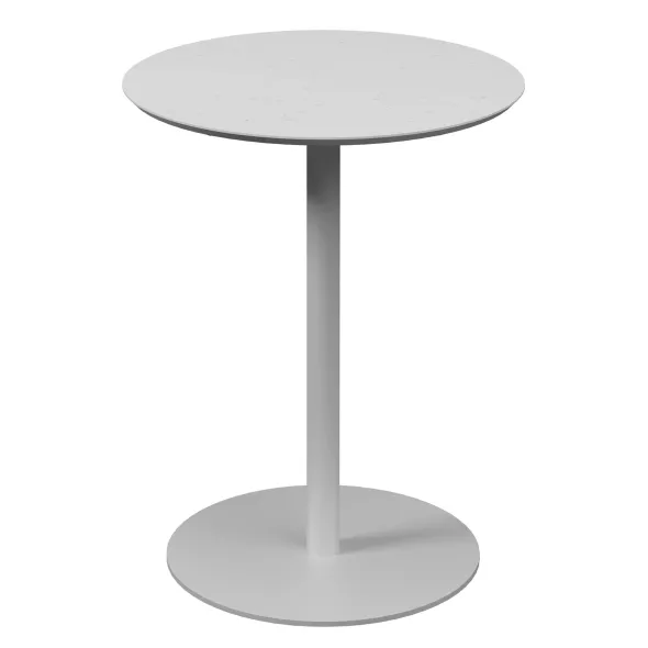 Table ronde Trinquet - Ø 60 cm - h 75 cm - plateau PS 100 % recyclé - piétement époxy