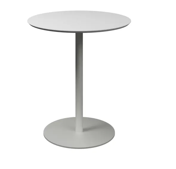 Table ronde Trinquet - Ø 70 x h. 75 cm - plateau PS 100 % recyclé - piétement époxy