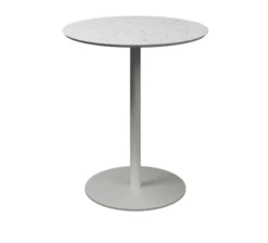 Table ronde Trinquet - Ø 70 x h. 75 cm - plateau PS 100 % recyclé - piétement époxy