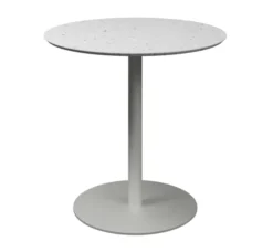 Table ronde Trinquet - Ø 80 x h. 75 cm - plateau PS 100 % recyclé - piétement époxy