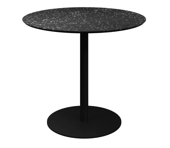 Table ronde Trinquet - Ø 90 x h. 75 cm - plateau PS 100 % recyclé - piétement époxy