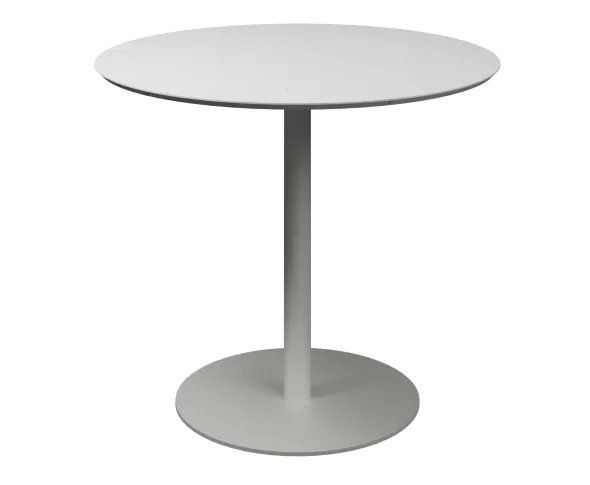 Table ronde Trinquet - Ø 90 x h. 75 cm - plateau PS 100 % recyclé - piétement époxy