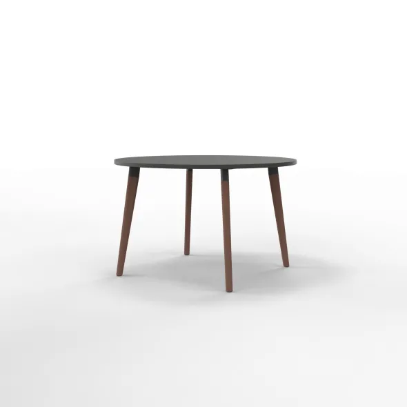 Table San Siro Ø 120 cm - 4 pieds bois