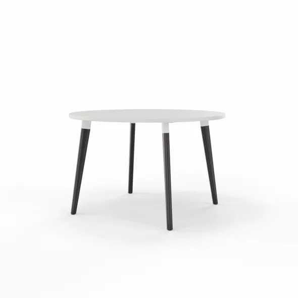 Table San Siro Ø 120 cm - 4 pieds bois