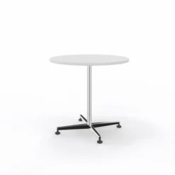 Table San Siro - Ø 70 cm - piétement central - finition chrome
