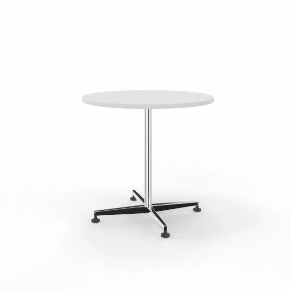 Table San Siro - Ø 70 cm - piétement central - finition chrome