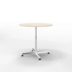 Table San Siro - Ø 70 cm - piétement central - finition chrome