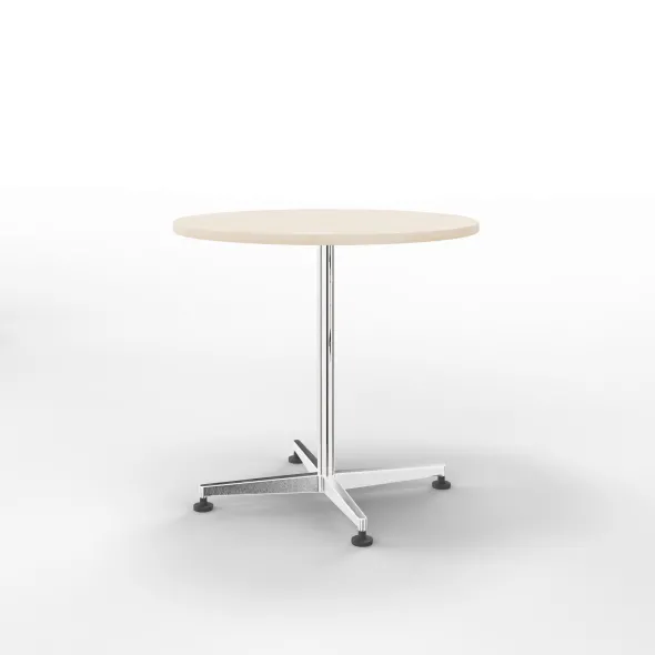 Table San Siro - Ø 70 cm - piétement central - finition chrome