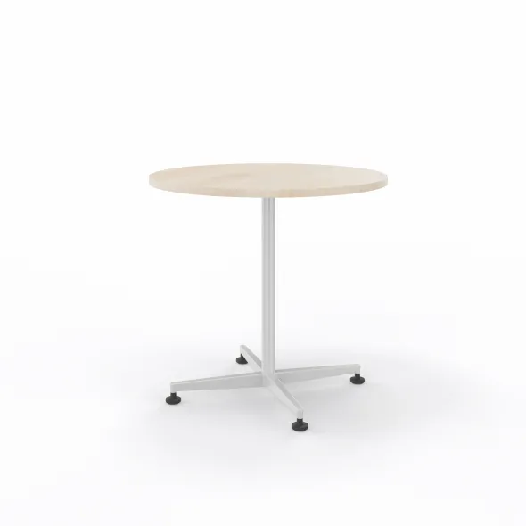 Table San Siro - Ø 70 cm - piétement central - finition chrome satiné