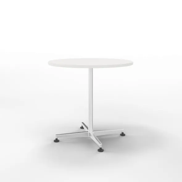 Table San Siro - Ø 70 cm - piétement central - finition chrome satiné